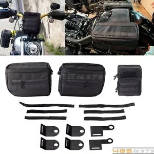 サドルバッグ サドルバッグ 荷物収納袋 ハーレーダイナ スポーツスター XL ソフテイル用 Saddlebags Saddle Bags Luggage Storage Bags For Harley Dyna Sportster XL Softail 【並行輸入品】