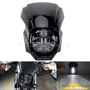 LED ヘッドライト DRL フェアリング付き ハーレーダビッドソン ソフテイル ブレイクアウト FXBR 2018-2022用 LED Headlight DRL w/ Fairing for Harley Davidson Softail Breakout FXBR 2018-2022 【並行輸入品】
