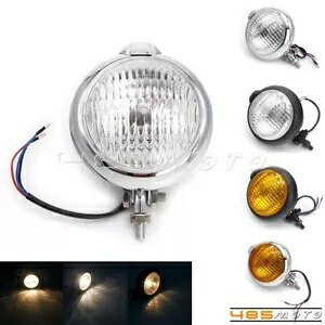 ヴィンテージオートバイヘッドライトランプユニバーサルハーレーチョッパーボバーカフェレーサー Vintage Motorcycle Headlight Lamp Universal For Harley Chopper Bobber Cafe Racer 【並行輸入品】