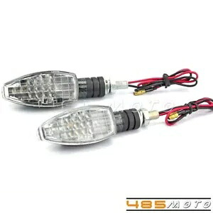 1 ペア 12V LED アンバー ターン シグナル ライト 8mm 穴付き ユニバーサル ホンダ ヤマハに適合 1 Pair 12V LED Amber Turn Signals Lights W/ 8mm Hole Universal Fits Honda Yamaha 【並行輸入品】