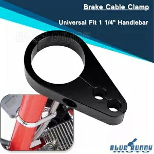 1 1/4 インチ ブラック クラッチ/スロットル ケーブル クランプ ホルダー アルミニウム ハーレー ヤマハ BMW用 1 1/4 in Black Clutch/Throttle Cable Clamp Holder Aluminum For Harley Yamaha BMW 【並行輸入品】
