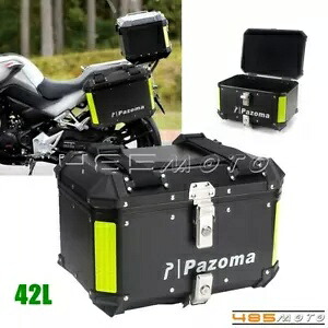 42L クイックリリースリア荷物トランクストレージトップサイドケースユニバーサルオートバイ 42L Quick Release Rear Luggage Trunk Storage Top Side Case Universal Motorcycle 【並行輸入品】