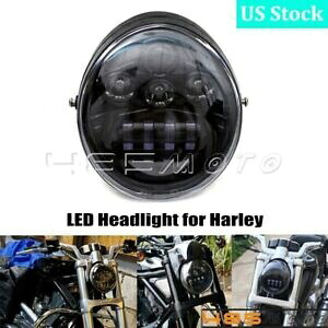LED プロジェクション ヘッドライト Hi/Lo キット ハーレー V ロッド V-Rod VROD VRSC VRSCA VRSCDX 用 LED Projection Headlight Hi/Lo Kit for Harley V Rod V-Rod VROD VRSC VRSCA VRSCDX 【並行輸入品】