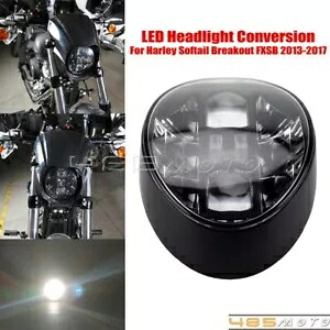 LED ヘッドライト変換 Hi/Lo ビーム ハーレー ソフテイル ブレイクアウト FXSB 2013-2017用 LED Headlight Conversion Hi/Lo Beam For Harley Softail Breakout FXSB 2013-2017 【並行輸入品】