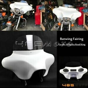 ハーレーツーリングロードキングFLHRフロントバットウィングフェアリングフロントガラス6x9インチスピーカー用 For Harley Touring Road King FLHR Front Batwing Fairing Windshield 6x9\