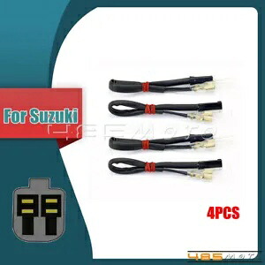 4 個ワイヤーインジケーターリードターンシグナルアダプタープラグコネクタスズキ GSXR750 4pcs Wire Indicator Leads Turn Signal Adapters Plug Connector For Suzuki GSXR750 【並行輸入品】