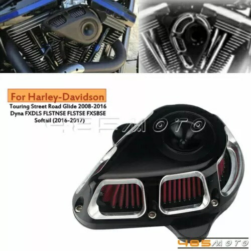 エアクリーナーインテークフィルター ハーレーツーリングストリートロードグライド FLTR FLHX '08-'16用 Air Cleaner Intake Filter For Harley Touring Street Road Glide FLTR FLHX '08-'16 【並行輸入品】