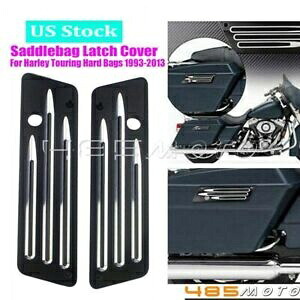 ハードサドルバッグ サドルバッグ ラッチ カバー フェイス ハーレー エレクトラ ロード グライド 1993-13用 Hard Saddle Bag Saddlebag Latch Cover Face for Harley Electra Road Glide 1993-13 【並行輸入品】