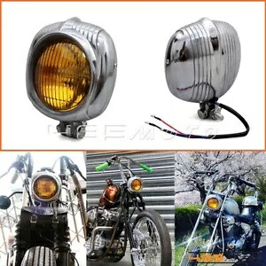 H4 ハイ/ロービーム ヘッドライト ランプ アルミニウム ツーリング ボバー カスタム ボトム マウント用 H4 High/Low Beam Headlight Lamp Aluminum For Touring Bobber Custom Bottom Mount 【並行輸入品】