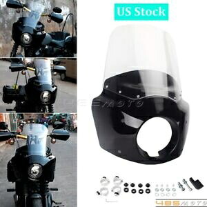 クラブスタイルフロントヘッドライトフェアリングフロントガラスハーレーダイナ FXDWG FXD 2006-17 Club Style Front Headlight Fairing Windshield For Harley Dyna FXDWG FXD 2006-17 【並行輸入品】