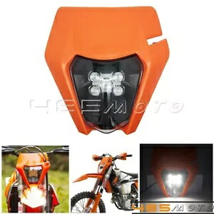 ユニバーサルダートバイク LED ヘッドライトキット EXC XCW XC SX SXF XCF 250 350 450 501用 Universal Dirt Bike LED Headlight Kit for EXC XCW XC SX SXF XCF 250 350 450 501 【並行輸入品】