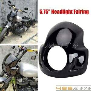 5.75インチ ヘッドライト アッパーフェアリング フロントガラス ハーレーダイナ スポーツスター 35-49mm フォーク用 5.75\