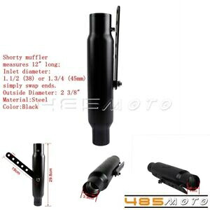 オートバイ 45 ミリメートルエキゾーストパイプマフラーチップサイレンサーボバーチョッパーカフェレーサー Motorcycle 45mm Exhaust Pipe Muffler Tip Silencer for Bobber Chopper Cafe Racer 【並行輸入品】