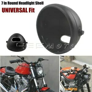 7 インチラウンドオートバイユニバーサルヘッドライトバケットハウジングブラックハーレーに適合 7 Inch Round Motorcycle Universal Headlight Bucket Housing Black Fits For Harley 【並行輸入品】 38,610円