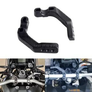 ハンドルバー ハンドガード クランプ マウント ブラック 7/8インチ バー ホンダ ヤマハ スズキ ダートバイク用 Handlebar Handguard Clamp Mounts Black 7/8\