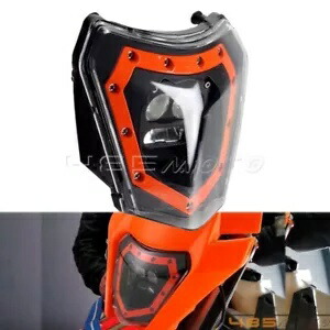 ダートバイク LED ヘッドライト EXC EXCF SX SXF XC XCF XCW TPI 150 250 300 350 450用 Dirt Bike LED Headlight for EXC EXCF SX SXF XC XCF XCW TPI 150 250 300 350 450 【並行輸入品】