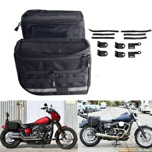 サドルバッグ サドルバッグ サイド収納ツールバッグ ハーレーダイナ スポーツスター カスタム XL用 Saddlebags Saddle Bag Side Storage Tool Bag For Harley Dyna Sportster Custom XL 【並行輸入品】
