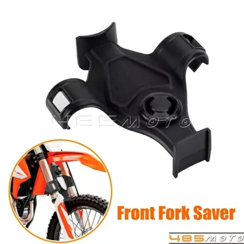 ブラックモトクロスフォークセーバーサポートシール輸送プロテクターブレースダートバイク Black Motocross Fork Saver Support Seal Transportation Protector Brace Dirt Bike 【並行輸入品】