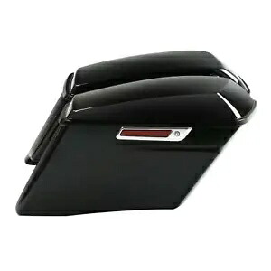 4インチ ストレッチハードサドルバッグ ブラック ハーレーツーリングロードキンググライド14-23に適合 4'' Stretched Hard Saddlebags Black Fit For Harley Touring Road King Glide 14-23 【並行輸入品】