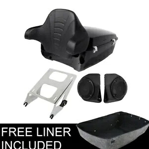 キングパック トランクマウントラックスピーカー ハーレーツアーパックツーリンググライド14以降に適合 King Pack Trunk Mount Rack Speakers Fit For Harley Tour Pak Touring Glide 14-up 【並行輸入品】