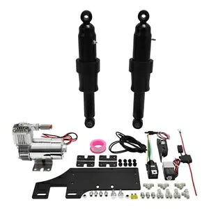 リアエアライドサスペンションキットハーレーツーリングエレクトラストリートロードグライド 94-24 Rear Air Ride Suspension Kit For Harley Touring Electra Street Road Glide 94-24 【並行輸入品】