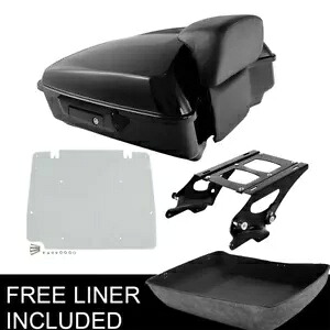 みじん切りトランクパッドマウントラックプレートドッキングフィットハーレーツアーパックツーリング 14-23 Chopped Trunk Pad Mount Rack Plate Docking Fit For Harley Tour Pak Touring 14-23 【並行輸入品】｜カスタムパーツ WORLD倉庫 78,650円