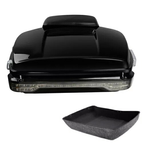 みじん切りパック トランク バックレスト テール ライト ハーレー ロード ストリート グライド 14-2023 に適合 Chopped Pack Trunk Backrest Tail Light Fit For Harley Road Street Glide 14-2023 【並行輸入品】