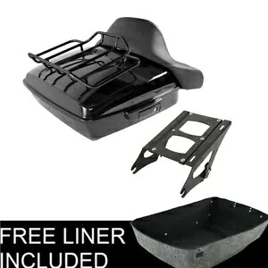チョップドパック トランク & マウントラック ハーレー ツアーパック ロードキング グライド 14-23 に適合 Chopped Pack Trunk & Mount Rack Fit For Harley Tour Pak Road King Glide 14-23 【並行輸入品】｜カスタムパーツ WORLD倉庫