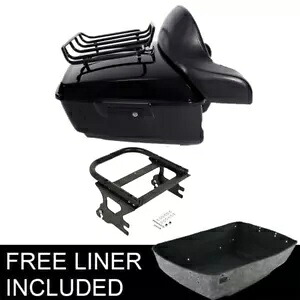 キングパック トランク バックレスト & 2 アップ ラック ハーレー ツアー パック ロード グライド 97-08 に適合 King Pack Trunk Backrest & 2 Up Rack Fit For Harley Tour Pak Road Glide 97-08 【並行輸入品】