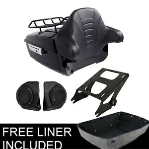 King Pack トランクパッドマウントスピーカー Harley Tour Pak Street Glide 14-Up に適合 King Pack Trunk Pad Mount Speakers Fit For Harley Tour Pak Street Glide 14-Up 【並行輸入品】｜カスタムパーツ WORLD倉庫