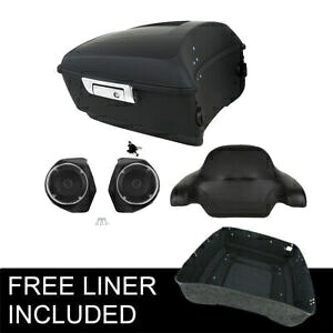 キングパック トランク背もたれパッド スピーカー付き ハーレーストリートグライド 2014-2023 に適合 King Pack Trunk Backrest Pad W/ Speakers Fit For Harley Street Glide 2014-2023 【並行輸入品】