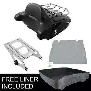 チョップドパック トランク バックレスト マウント プレート ハーレー ツアー パック ストリート グライド 14+ に適合 Chopped Pack Trunk Backrest Mount Plate Fit For Harley Tour Pak Street Glide 14+ 【並行輸入品】