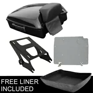 チョップドパック トランクパッドマウントラック&プレート ハーレーツアーパックツーリング14-23用 Chopped Pack Trunk Pad Mount Rack & Plate Fit For Harley Tour Pak Touring 14-23 【並行輸入品】｜カスタムパーツ WORLD倉庫