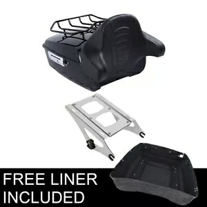 13.7 インチ キング トランク パック マウント ラック ハーレー ツアーパック ツーリング ロードキング 14-23 に適合 13.7'' King Trunk Pack Mount Rack Fit For Harley TourPak Touring Road King 14-23 【並行輸入品】