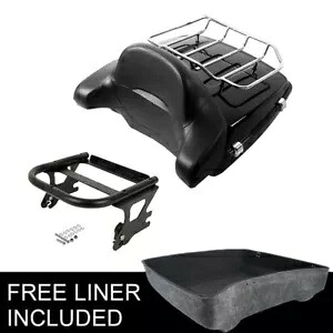 みじん切りトランクバックレストマウントラックキットハーレーツアーパックロードキング97-08に適合 Chopped Trunk Backrest Mount Rack Kit Fit For Harley Tour Pack Road King 97-08 【並行輸入品】