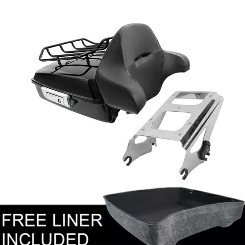 チョップドパック トランクパッド 2アップ マウントラック ハーレーツアーパック ロードキング 09-13用 Chopped Pack Trunk Pad 2-Up Mount Rack Fit For Harley Tour Pak Road King 09-13 【並行輸入品】｜カスタムパーツ WORLD倉庫 73,205円