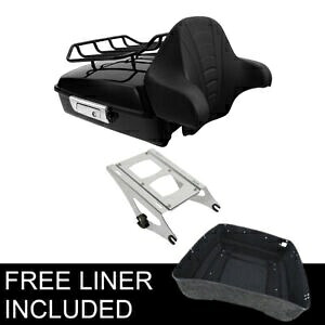 チョップド トランク バックレスト マウント付き ハーレー ツアー パック パック ストリート グライド 14-23 に適合 Chopped Trunk Backrest w/ Mount Fit For Harley Tour Pak Pack Street Glide 14-23 【並行輸入品】