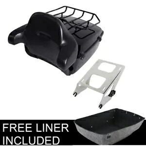 キングパック トランク パッドマウントラック付き ハーレーツアーパック ロードキング 2014-2023に適合 King Pack Trunk w/ Pad Mount Rack Fit For Harley Tour Pak Road King 2014-2023 【並行輸入品】｜カスタムパーツ WORLD倉庫
