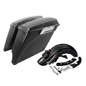 5インチ ストレッチサドルバッグ & リアフェンダー ハーレーダビッドソン ツーリング 2009-2013 に適合 5" Stretched Saddlebags & Rear Fender Fit For Harley Davidson Touring 2009-2013 【並行輸入品】｜カスタムパーツ WORLD倉庫
