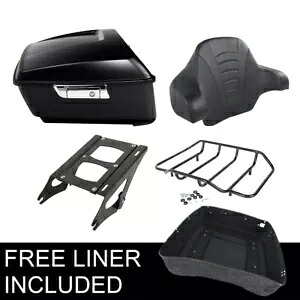 キングパック トランク バックレスト ラック マウント付き ハーレー ツアーパック ストリート グライド 14-23 に適合 King Pack Trunk Backrest Rack w/Mount Fit For Harley Tour Pak Street Glide 14-23 【並行輸入品】