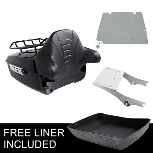 キングパック トランクパッド トップラック & マウントプレート ハーレーツアーパックツーリング 97-08用 King Pack Trunk Pad Top Rack & Mount Plate Fit For Harley Tour Pak Touring 97-08 【並行輸入品】