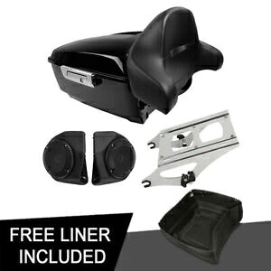 キングパック トランクパッドスピーカー 2 アップマウントラック ハーレーツアーパックツーリング 14+ に適合 King Pack Trunk Pad Speaker 2 up Mount Rack Fit For Harley Tour Pak Touring 14+ 【並行輸入品】