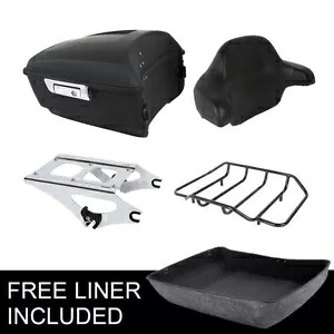 キングパック トランクパッド トップラック マウント付き ハーレーツアーパック ストリートグライド 14-23用 King Pack Trunk Pad Top Rack W/ Mount Fit For Harley Tour Pak Street Glide 14-23 【並行輸入品】