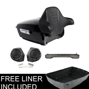ブラックキング トランクパッドライトスピーカー ハーレーツアーパックストリートグライド14-23に適合 Black King Trunk Pad Light Speakers Fit For Harley Tour-Pak Street Glide 14-23 【並行輸入品】