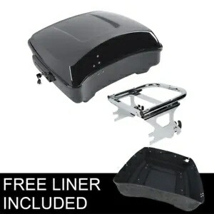 チョップドパックトランク Chorme マウントラック ハーレーツアーパックツーリング 1997-2008 に適合 Chopped Pack Trunk Chorme Mount Rack Fit For Harley Tour Pak Touring 1997-2008 【並行輸入品】