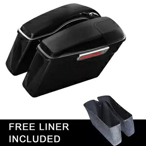 ブラックハードサドルバッグ ハーレーツーリングロードグライドストリートグライド2014以降に適合 Black Hard Saddle Bags Fit For Harley Touring Road Glide Street Glide 2014-up 【並行輸入品】 67,760円