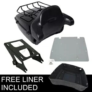 キングパック トランク バックレスト プレート 2 アップ マウント ハーレー ツアーパック ツーリング 14-23 に適合 King Pack Trunk Backrest Plate 2-Up Mount Fit For Harley Tour Pak Touring 14-23 【並行輸入品】｜カスタムパーツ WORLD倉庫