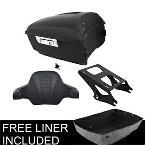 キングパック トランクパッド ツーアップマウントラック ハーレーツアーパックツーリング 2014 年以降に適合 King Pack Trunk Pad Two Up Mount Rack Fit For Harley Tour Pak Touring 2014-later 【並行輸入品】｜カスタムパーツ WORLD倉庫