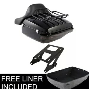 ブラック キング パック トランク パッド マウント ライト ハーレー ツアー パック ロード グライド 14-23 に適合 Black King Pack Trunk Pad Mount Light Fit For Harley Tour Pak Road Glide 14-23 【並行輸入品】
