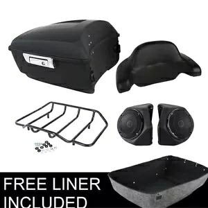 キングパック トランク バックレスト ラック スピーカー ハーレー ロード エレクトラグライド 14-23 に適合 King Pack Trunk Backrest Rack Speakers Fit For Harley Road Electra Glide 14-23 【並行輸入品】